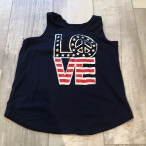 Sleeveless Tee ❤️🤍💙